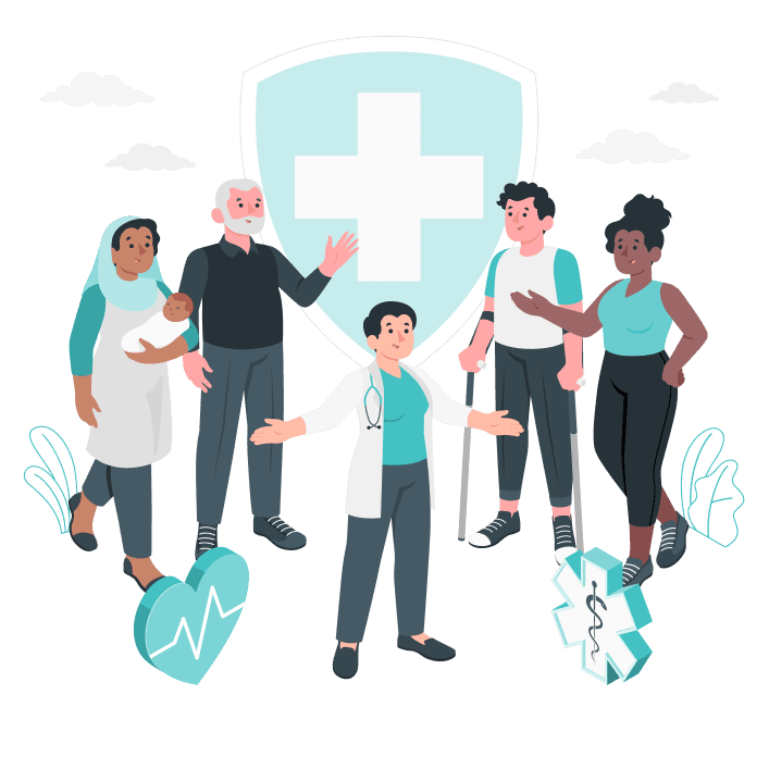 Healthcare services illustration